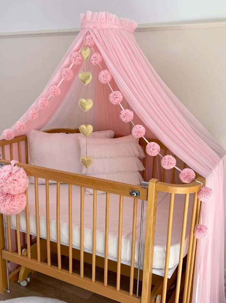 Crib Canopy-Pink