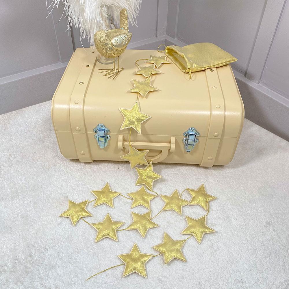 16 Gold Star Garland