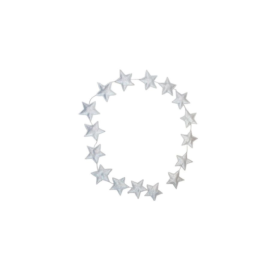 16 Silver Star Garland
