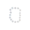 16 Sparkling White Star Garland