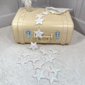 16 Sparkling White Star Garland