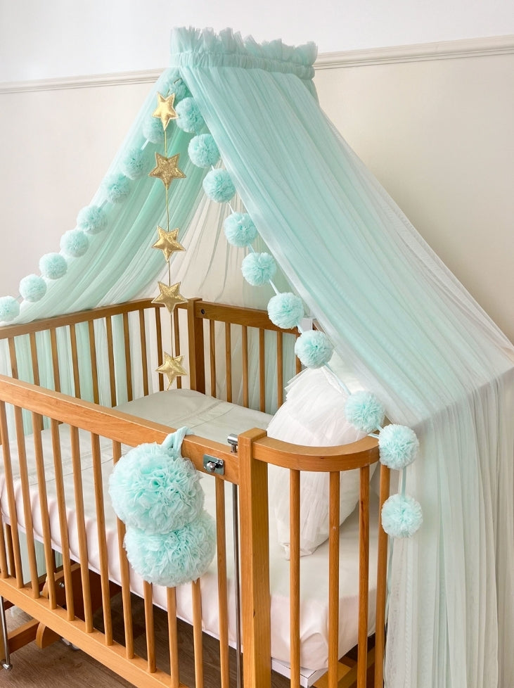 Crib Canopy-Baby Green