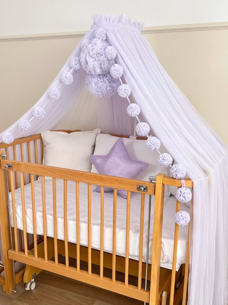 Crib Canopy-Baby Purple