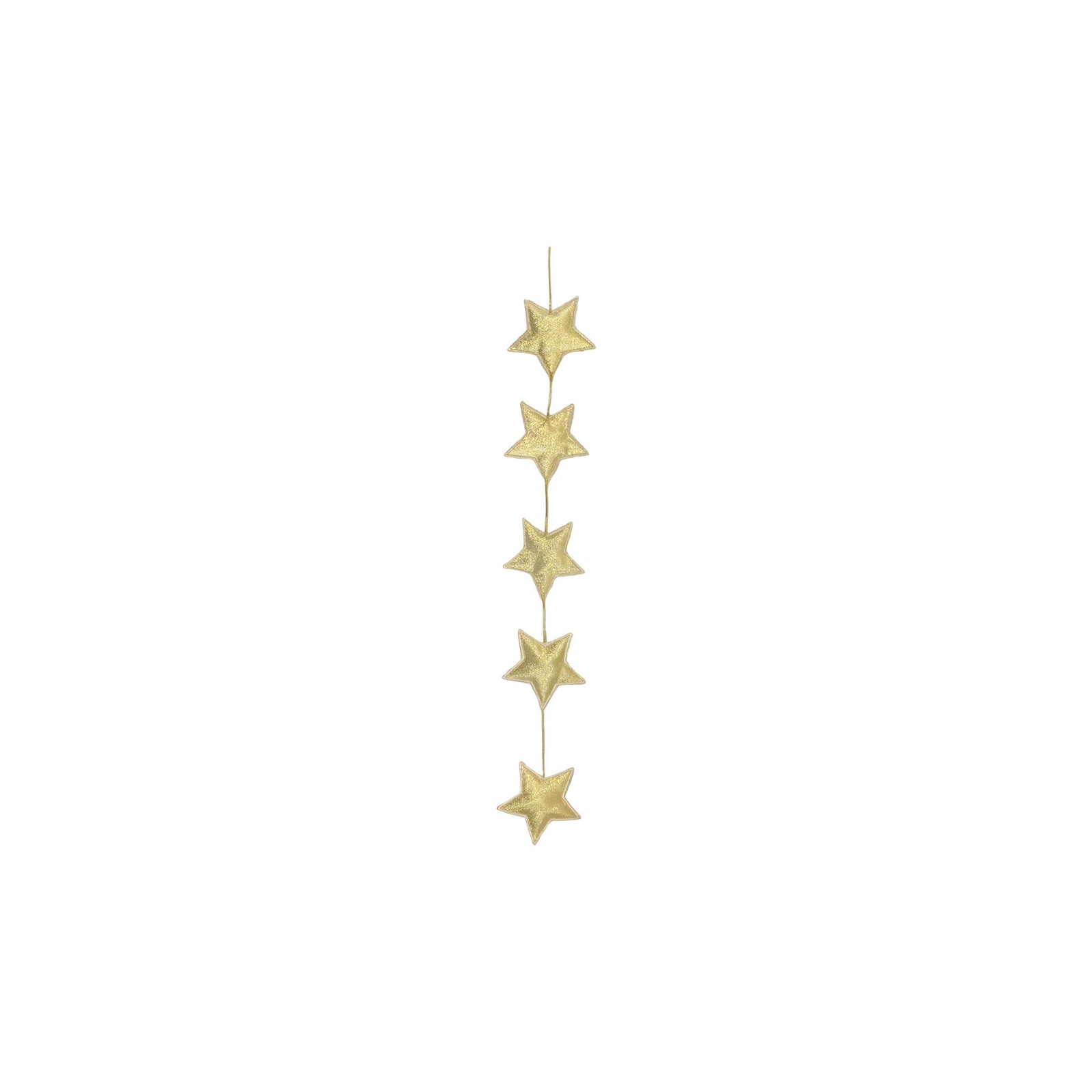 5 Gold Star Garland