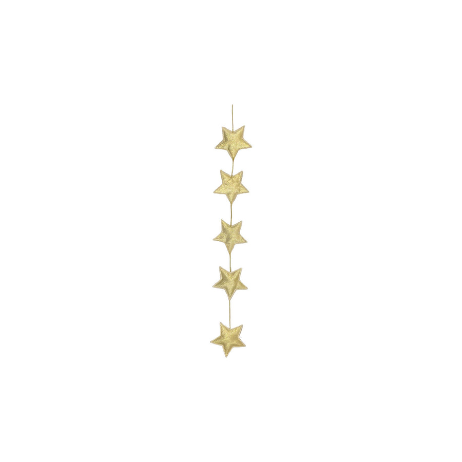 5 Gold Star Garland