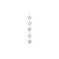 5 Silver Star Garland
