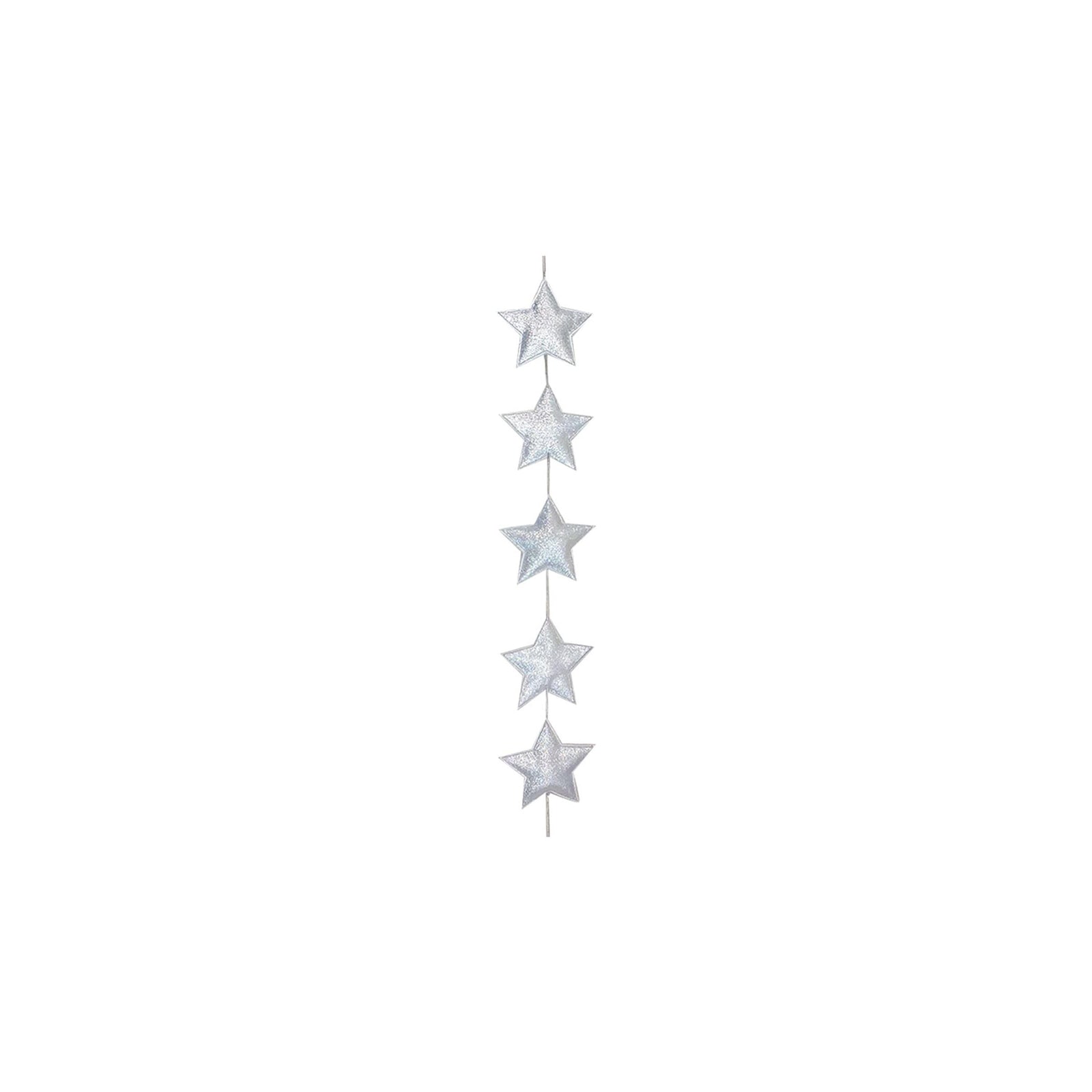 5 Silver Star Garland