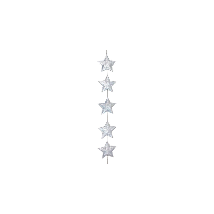 5 Silver Star Garland