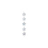 5 Silver Star Garland