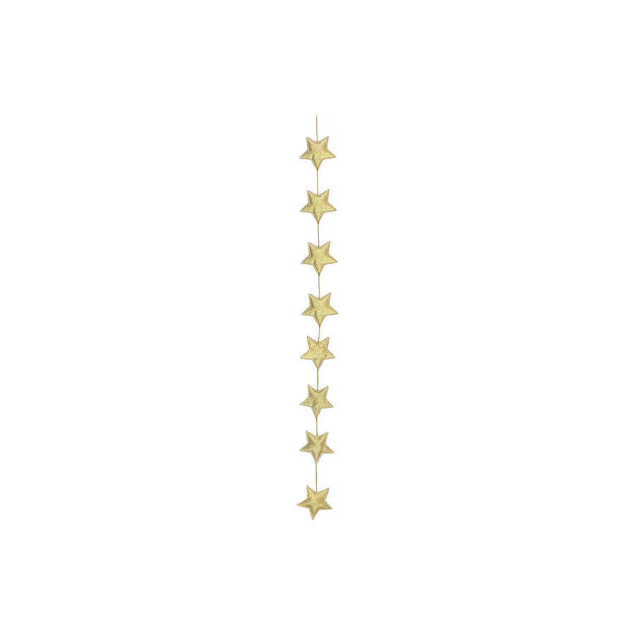 8 Gold Star Garland