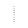 8 Silver Star Garland