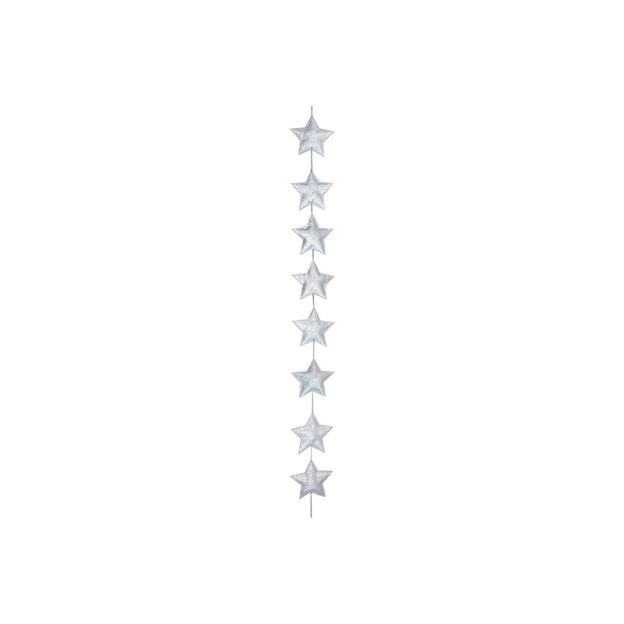 8 Silver Star Garland