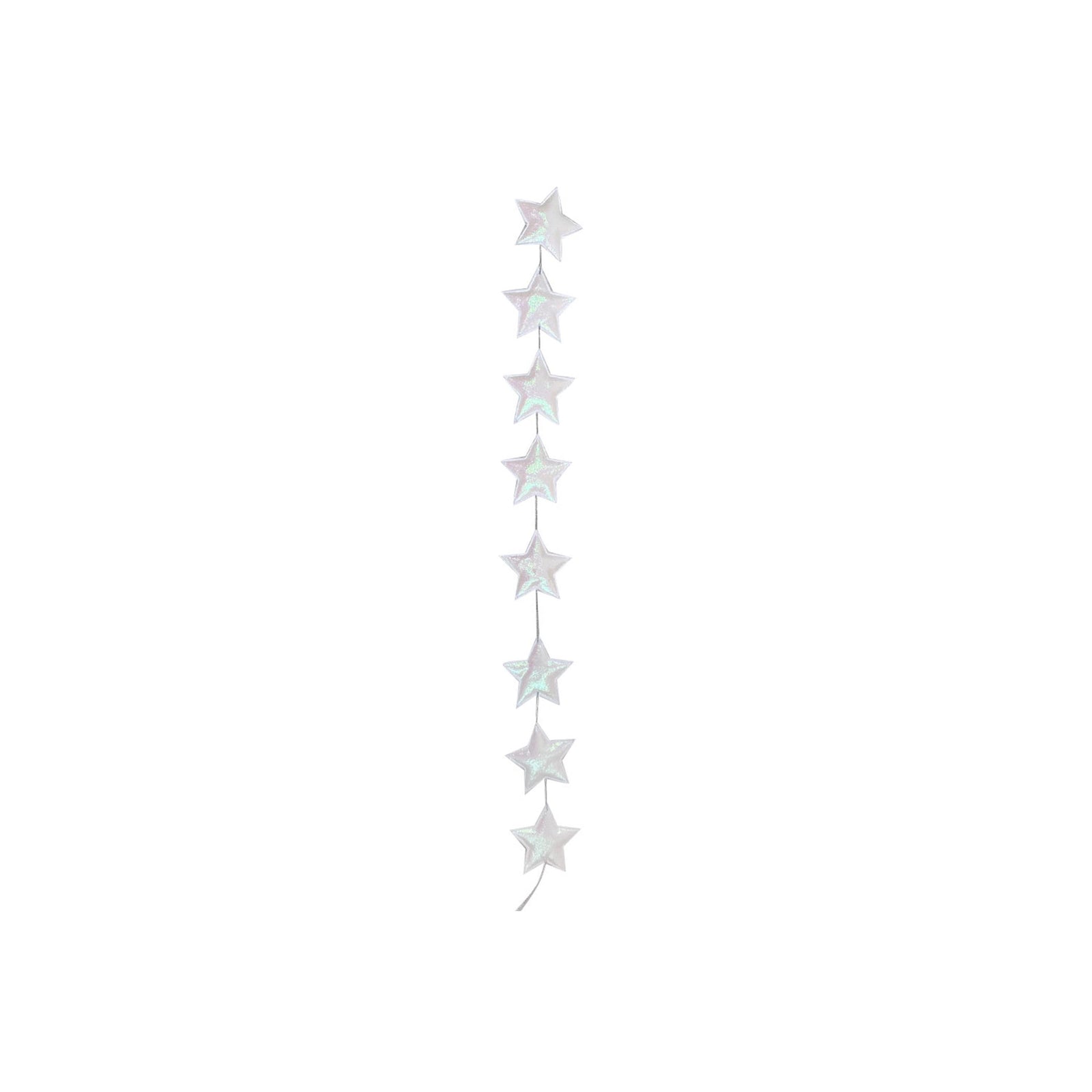 8 Star Sparkling White Garland