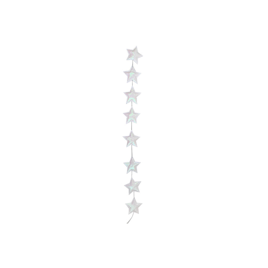 8 Star Sparkling White Garland