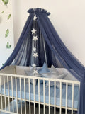 Crib Canopy-Glaucous Blue
