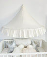 Half Moon Canopy Frill-White