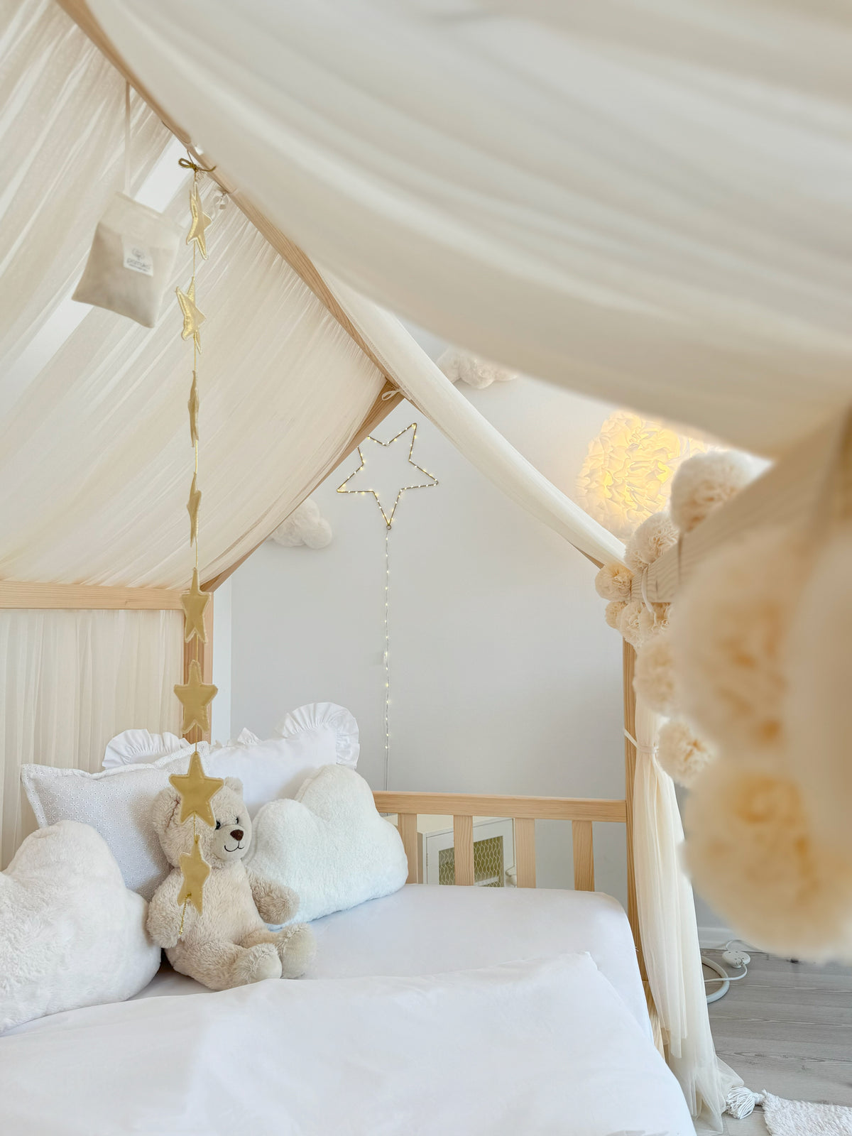 Montessori Bed Canopy Basic-Cream