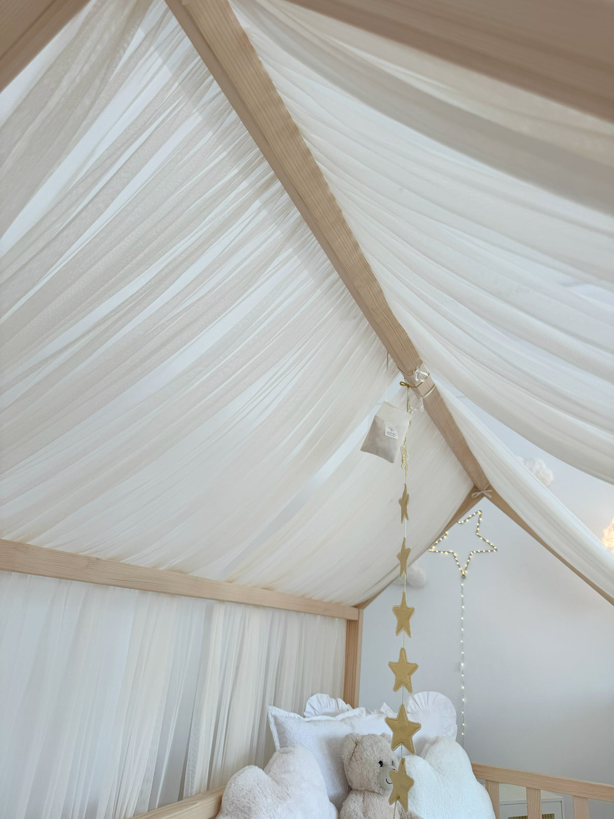 Montessori Bed Canopy Basic-Cream