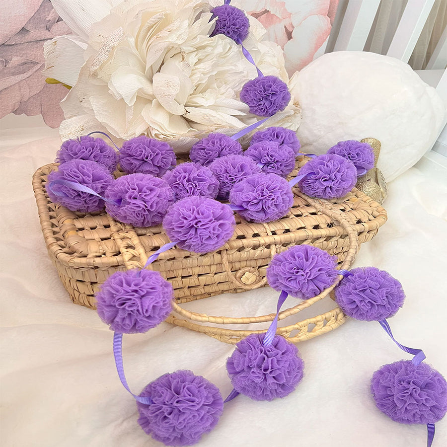 Mini Pompoms-Purple