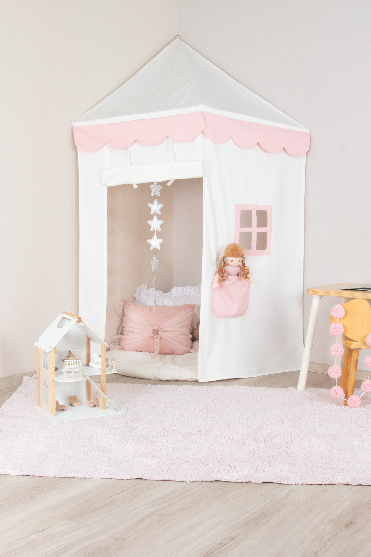 Corner Canopy Tent-Pink