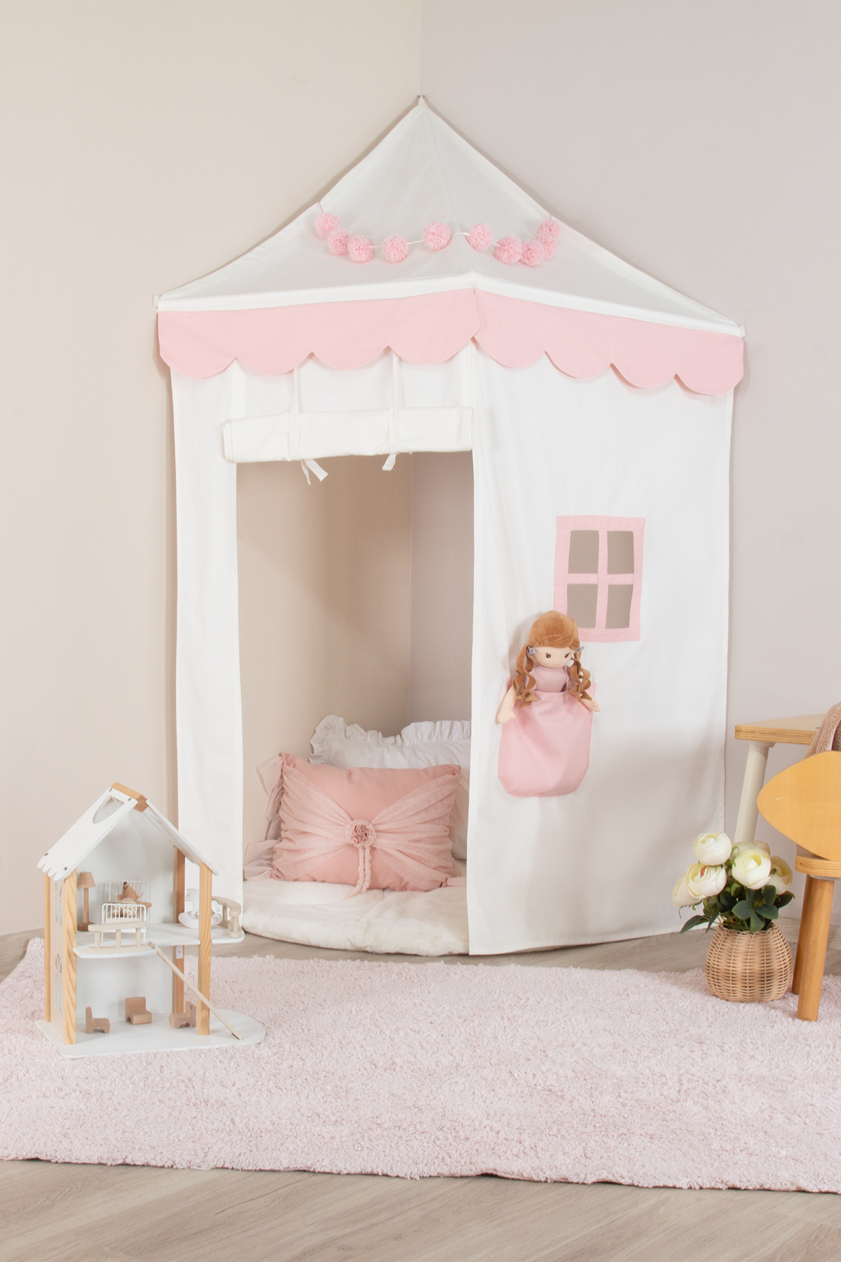 Corner Canopy Tent-Pink