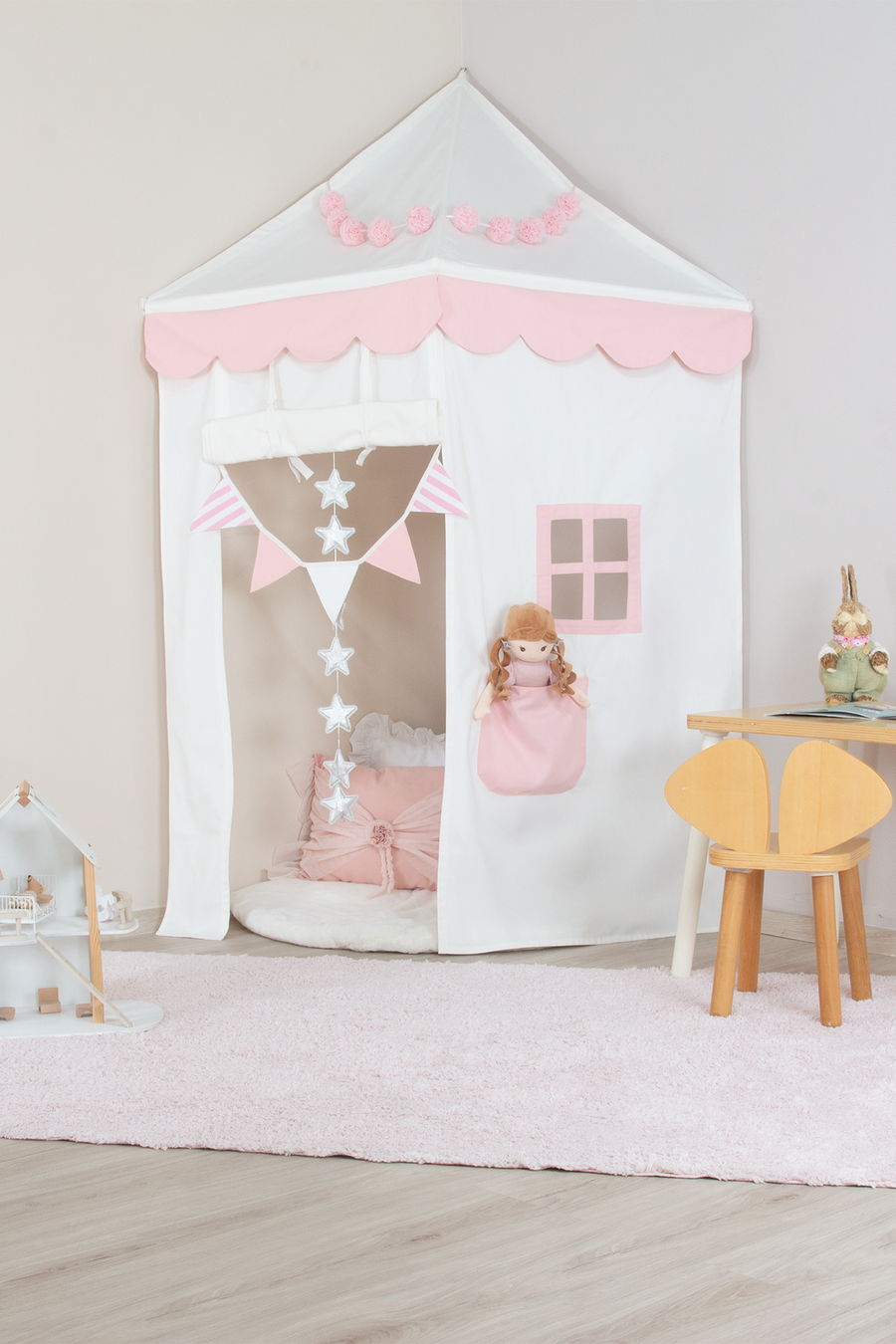 Corner Canopy Tent-Pink