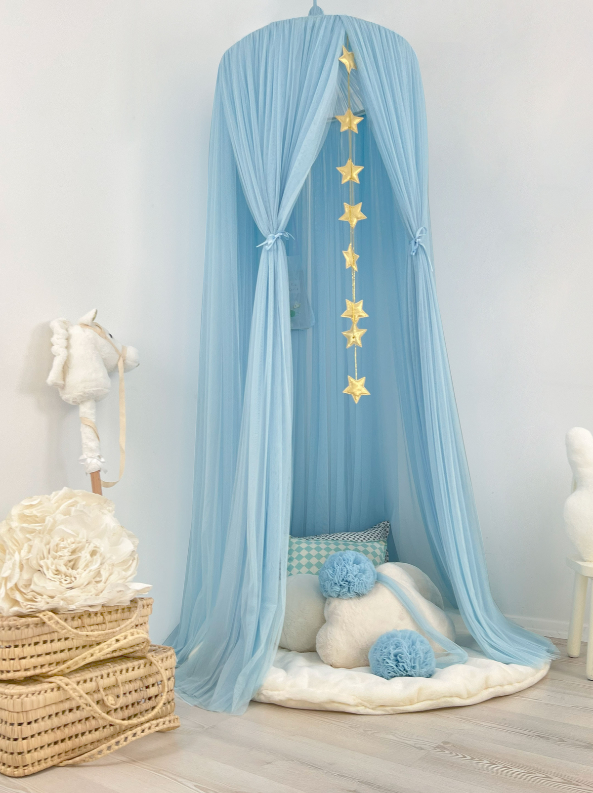 Tulle Canopy-Blue
