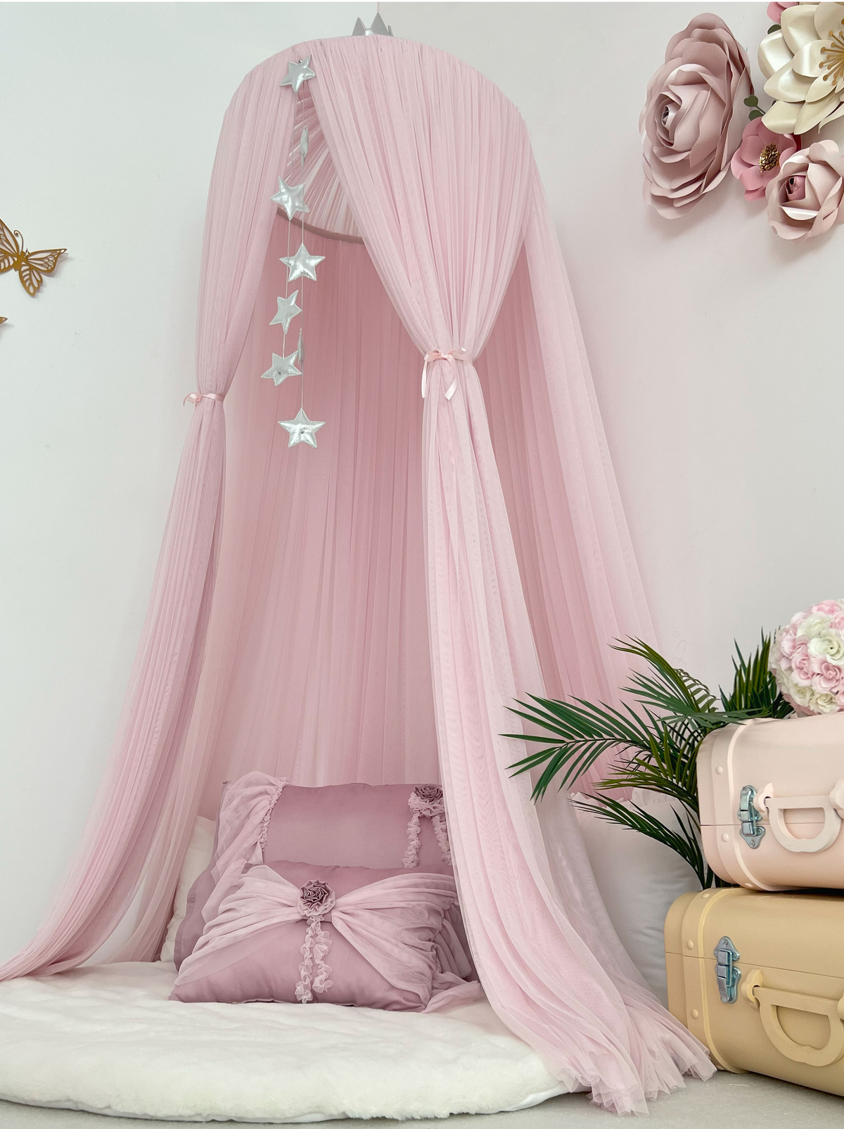 Tulle Canopy-Baby Lilac