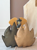 Beige Leaf Pillow