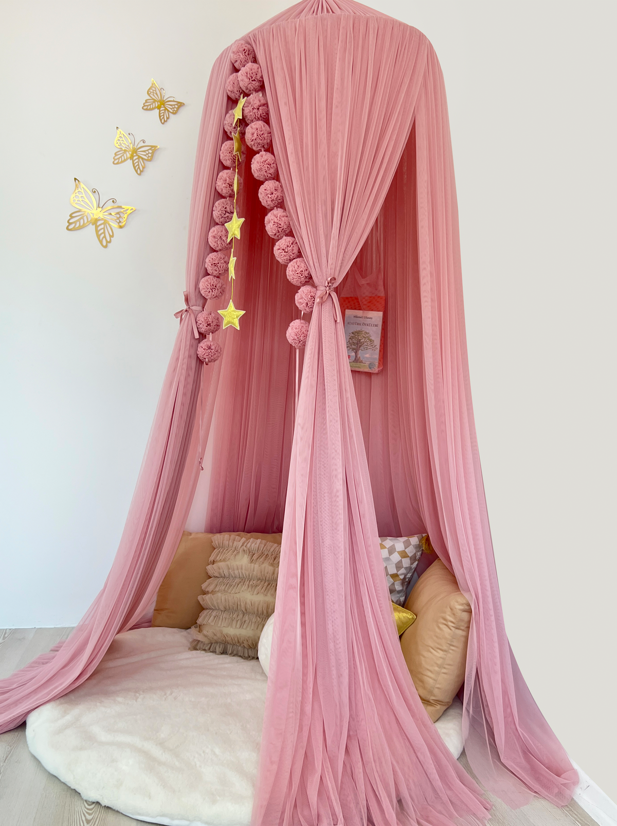 Tulle Canopy-Blush