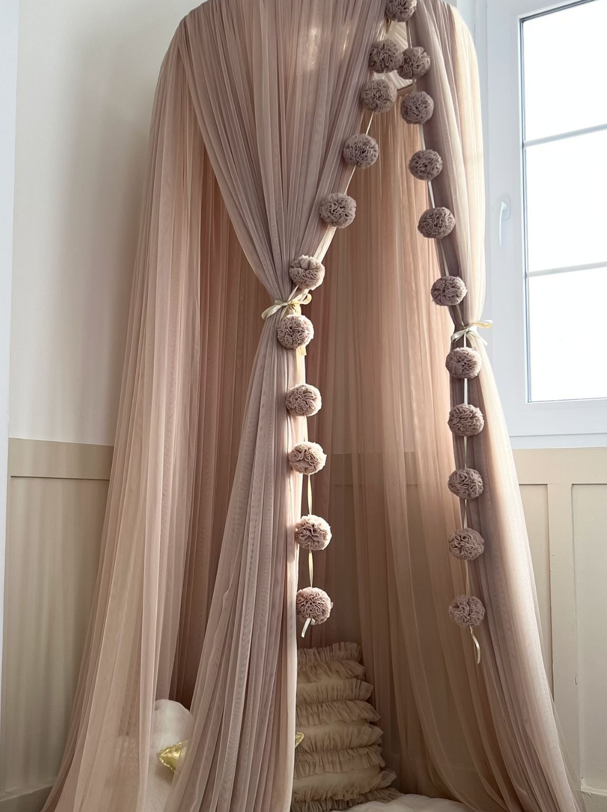 Tulle Canopy-Mink