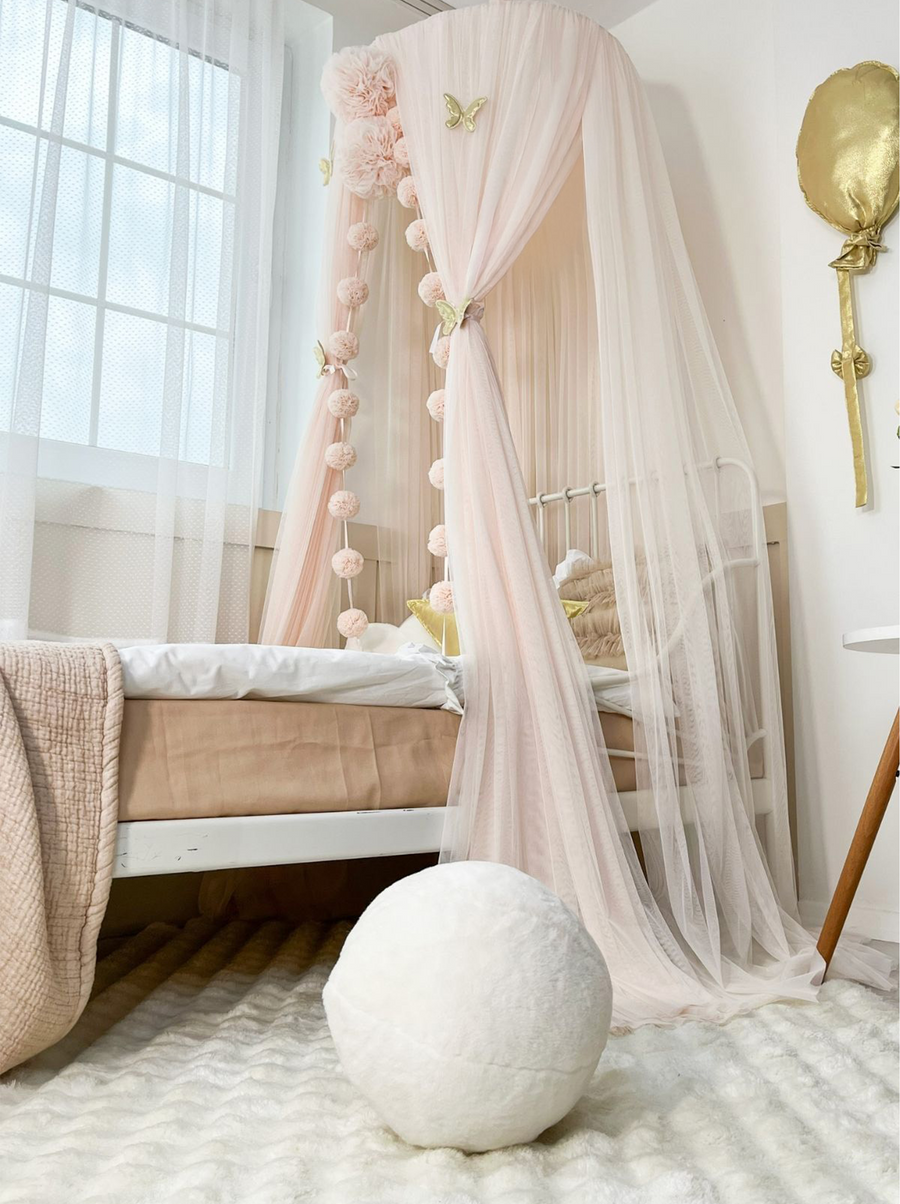 Tulle Canopy-Soft Vanilla