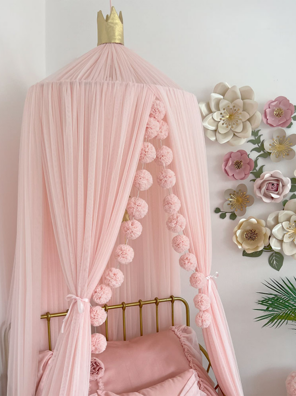 Tulle Canopy-Baby Pink