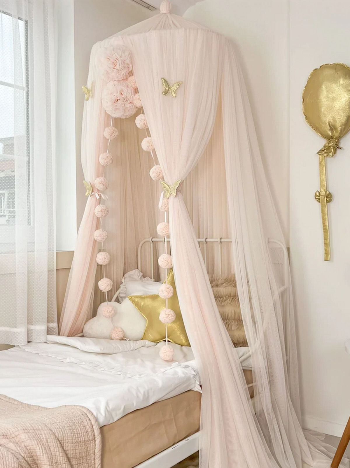 Tulle Canopy-Soft Vanilla