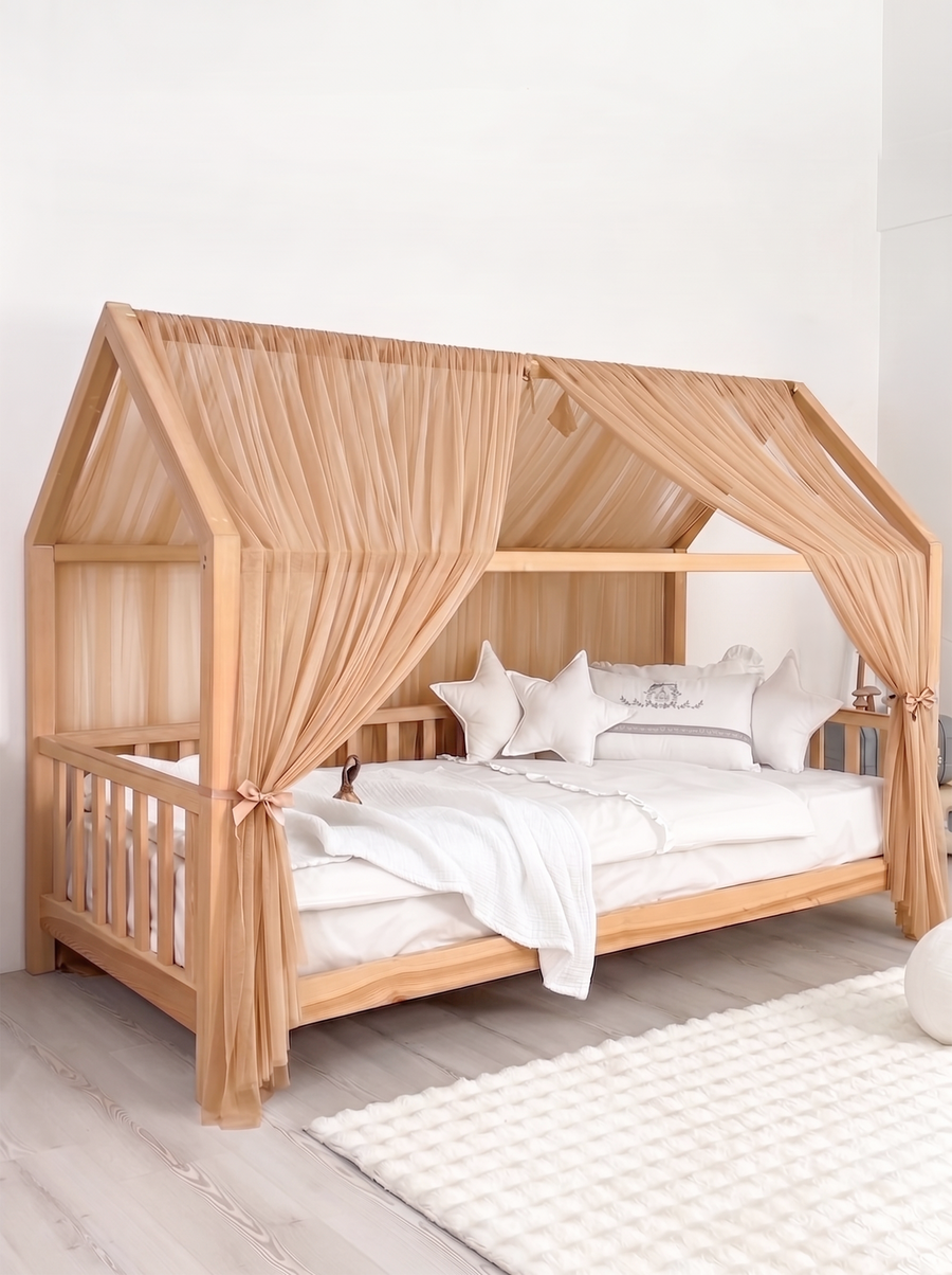 Montessori Bed Canopy Basic-Champagne