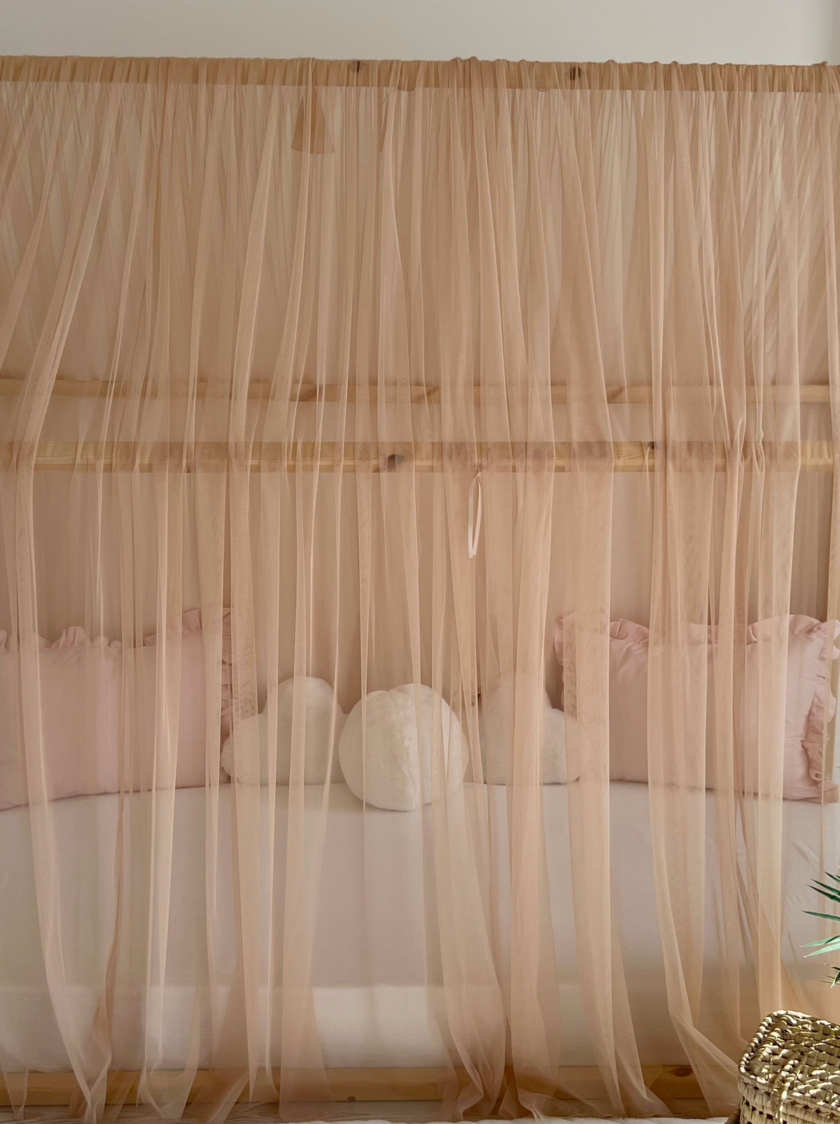 Montessori Bed Canopy Basic-Champagne