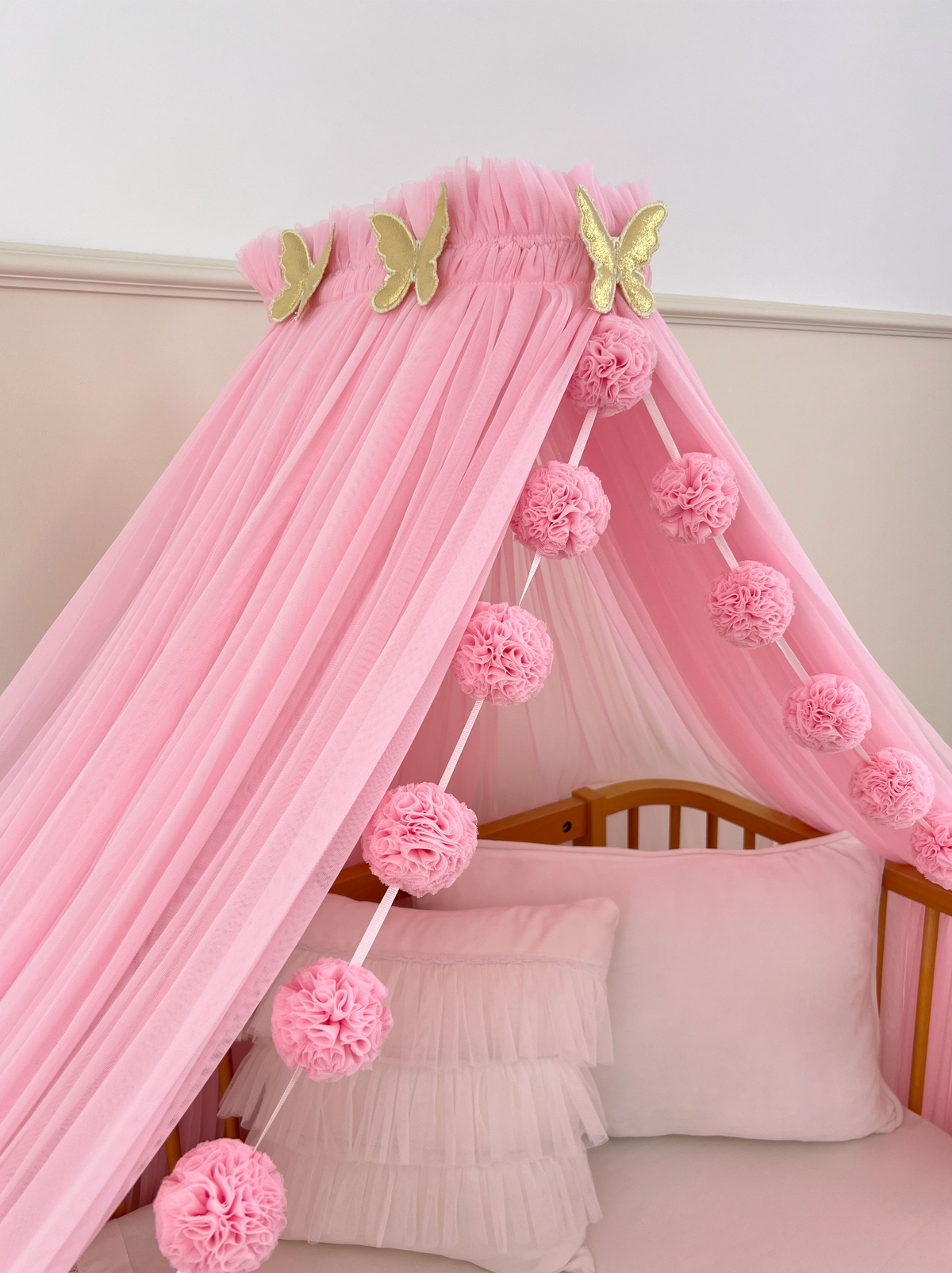 Crib Canopy-Pink