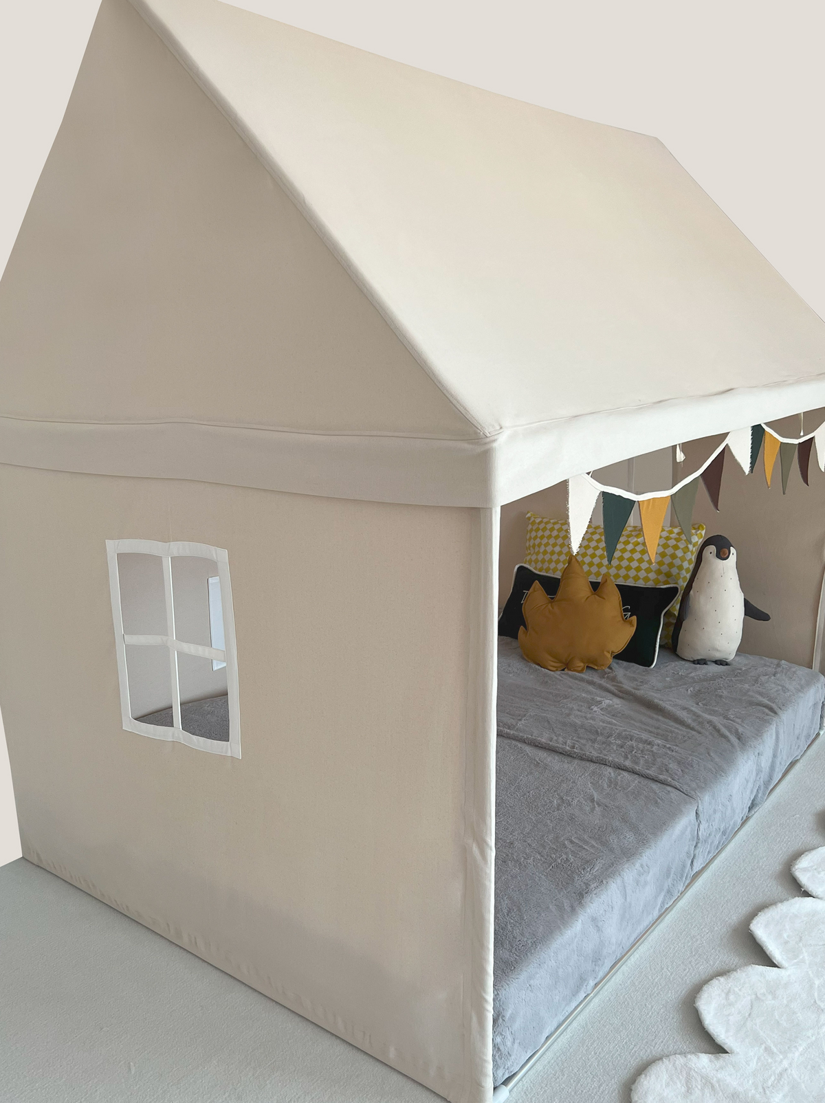 Playhouse-Twin Size Natural Without Curtains