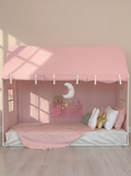 Playhouse-Twin Size Pink With Curtains