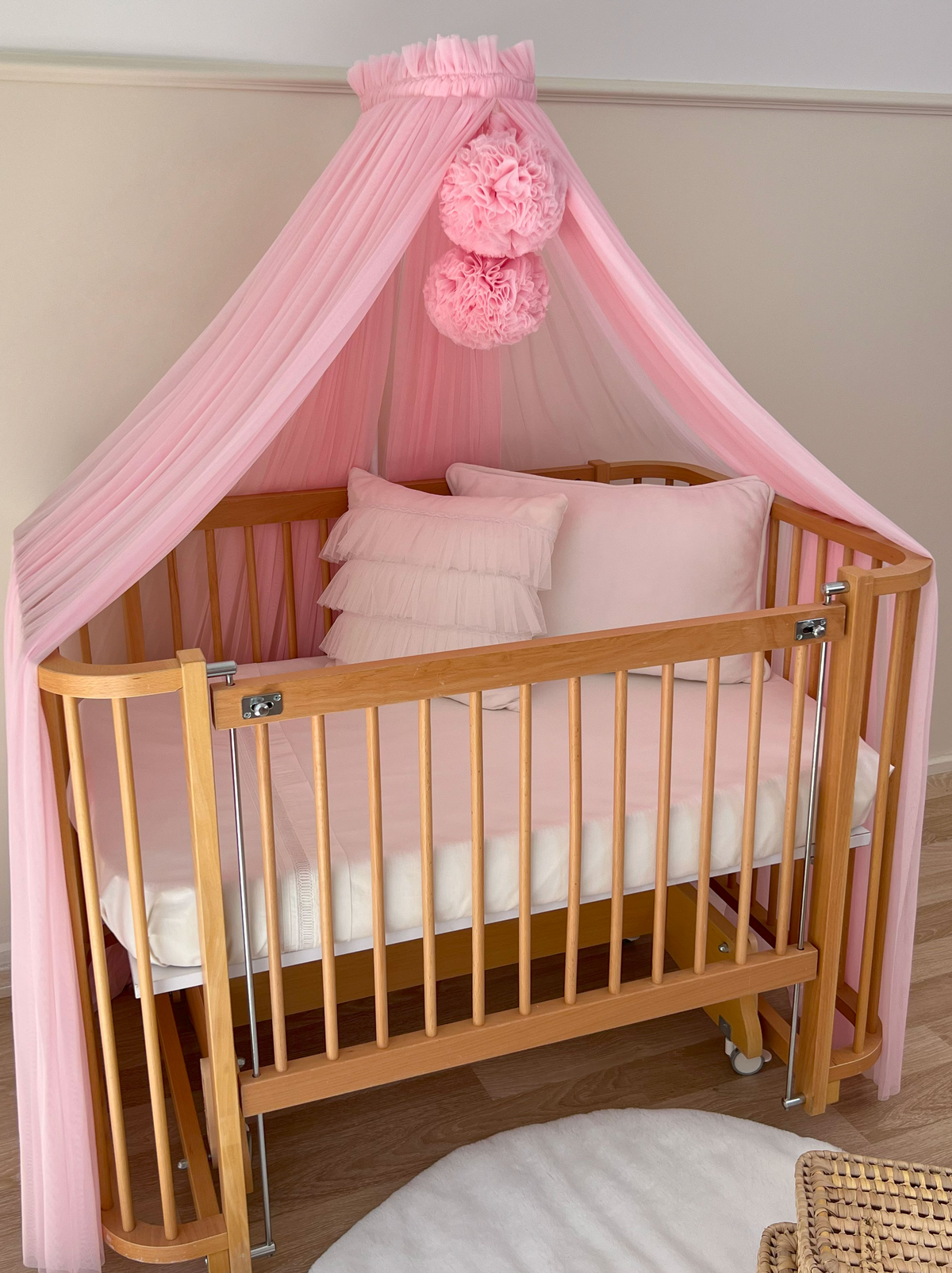 Crib Canopy-Pink