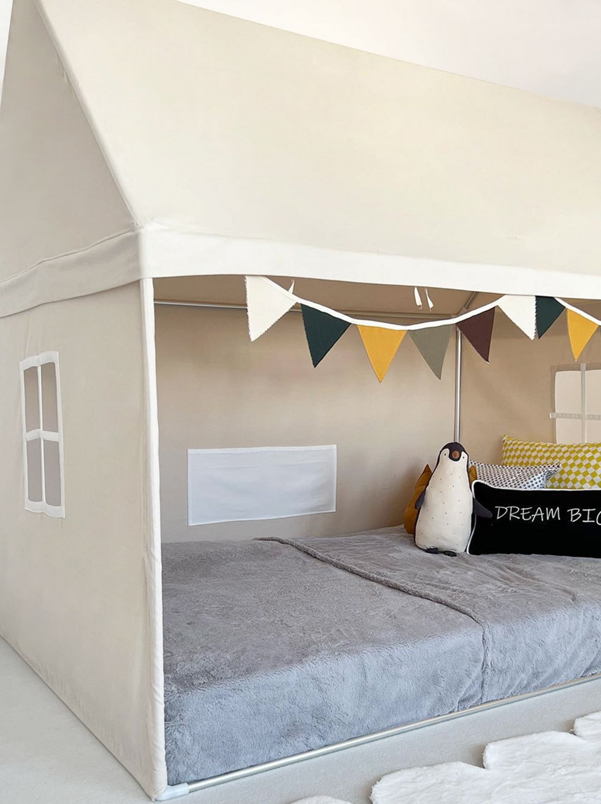Playhouse-Twin Size Natural Without Curtains