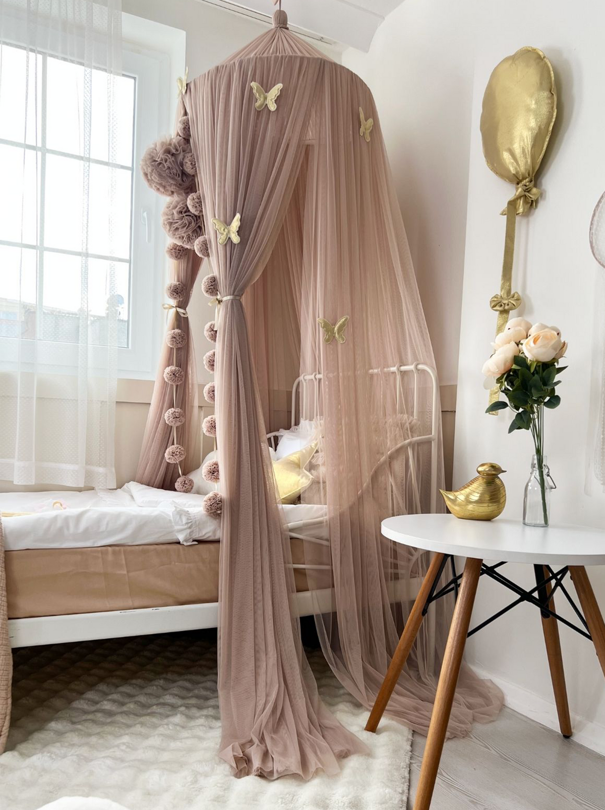 Tulle Canopy-Mink