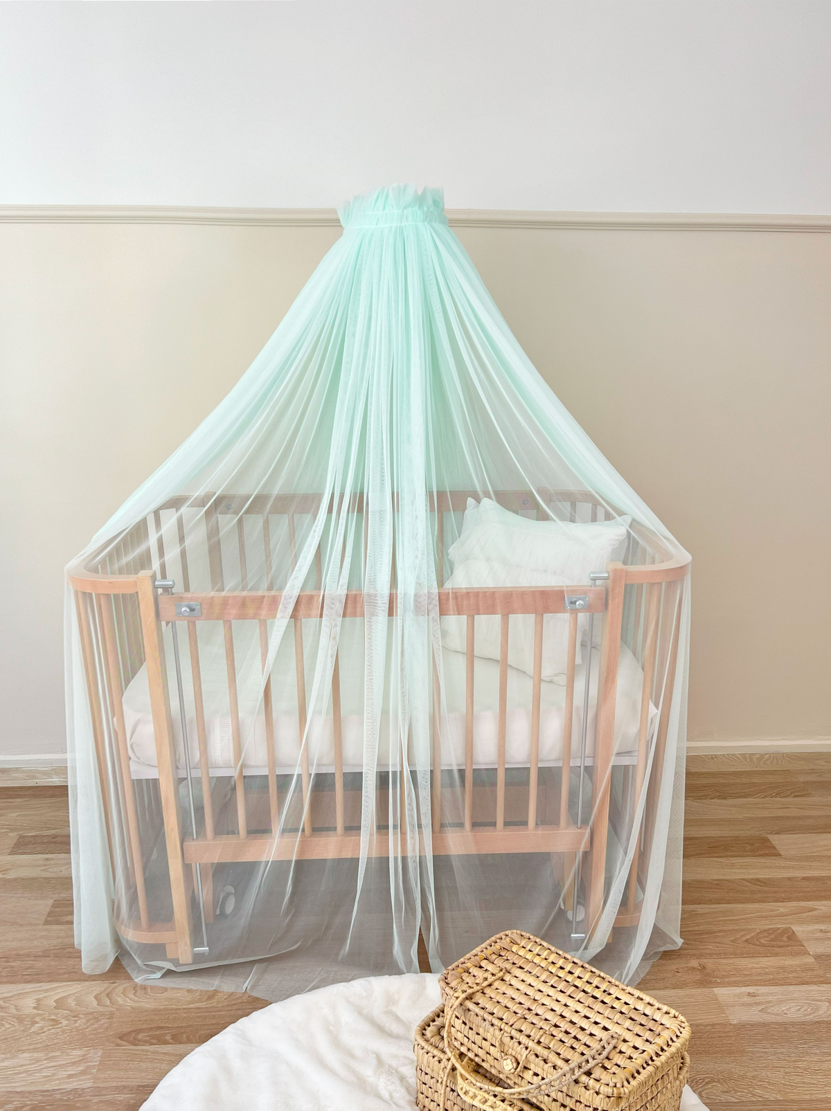 Crib Canopy-Baby Green