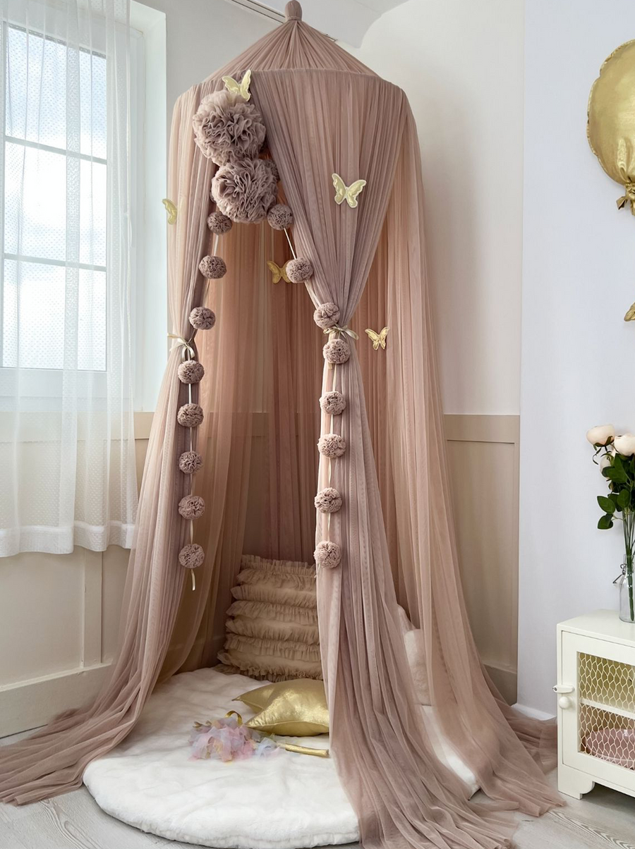Tulle Canopy-Mink