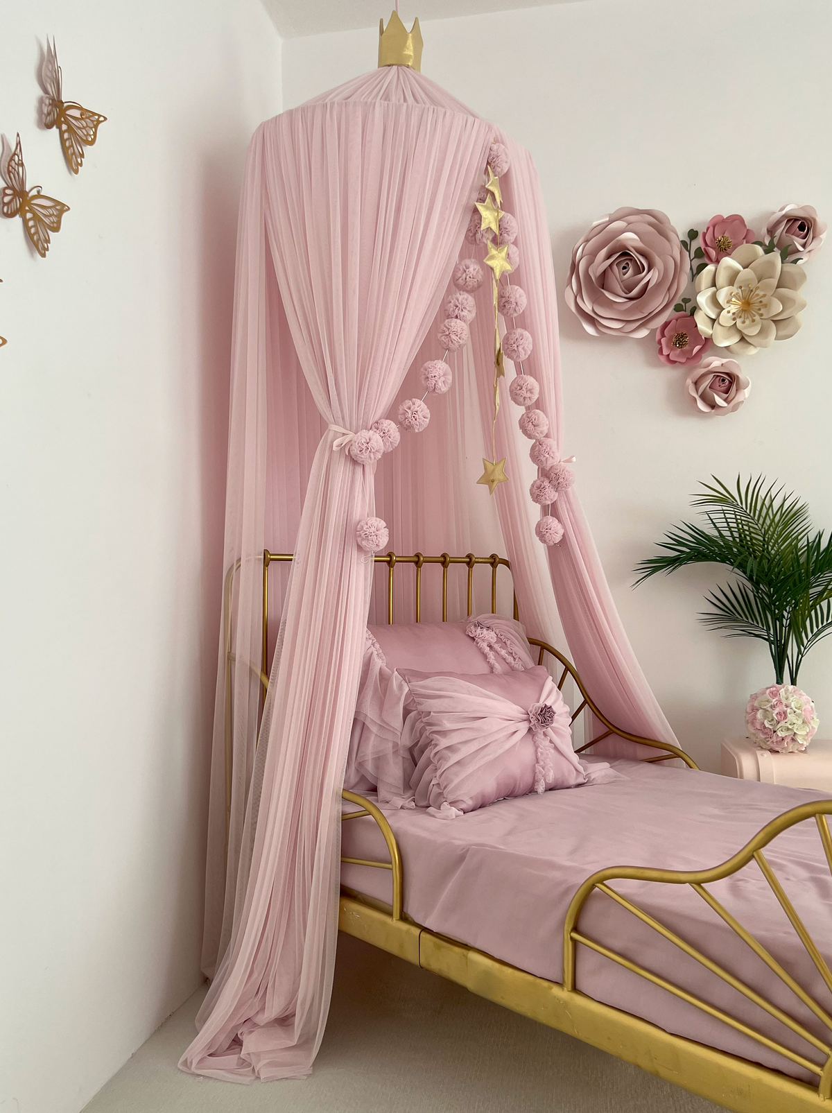 Tulle Canopy-Baby Lilac