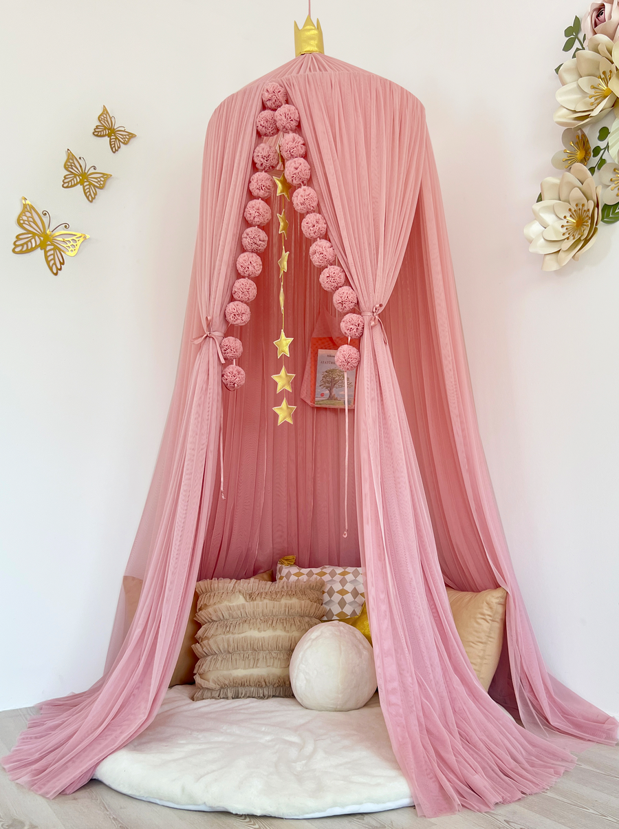 Tulle Canopy-Blush