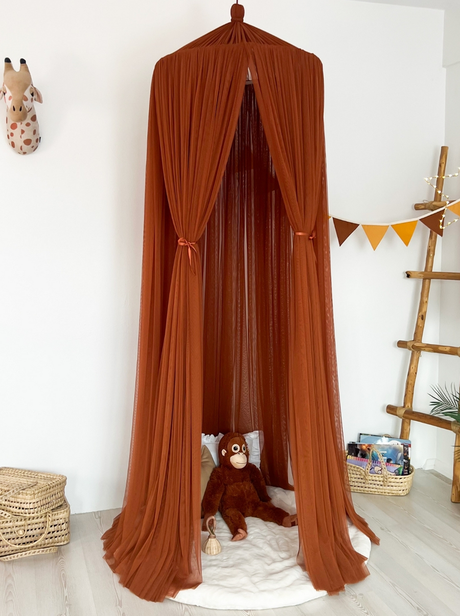Tulle Canopy-Cinnamon