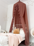 Tulle Canopy-Pinkish Brown