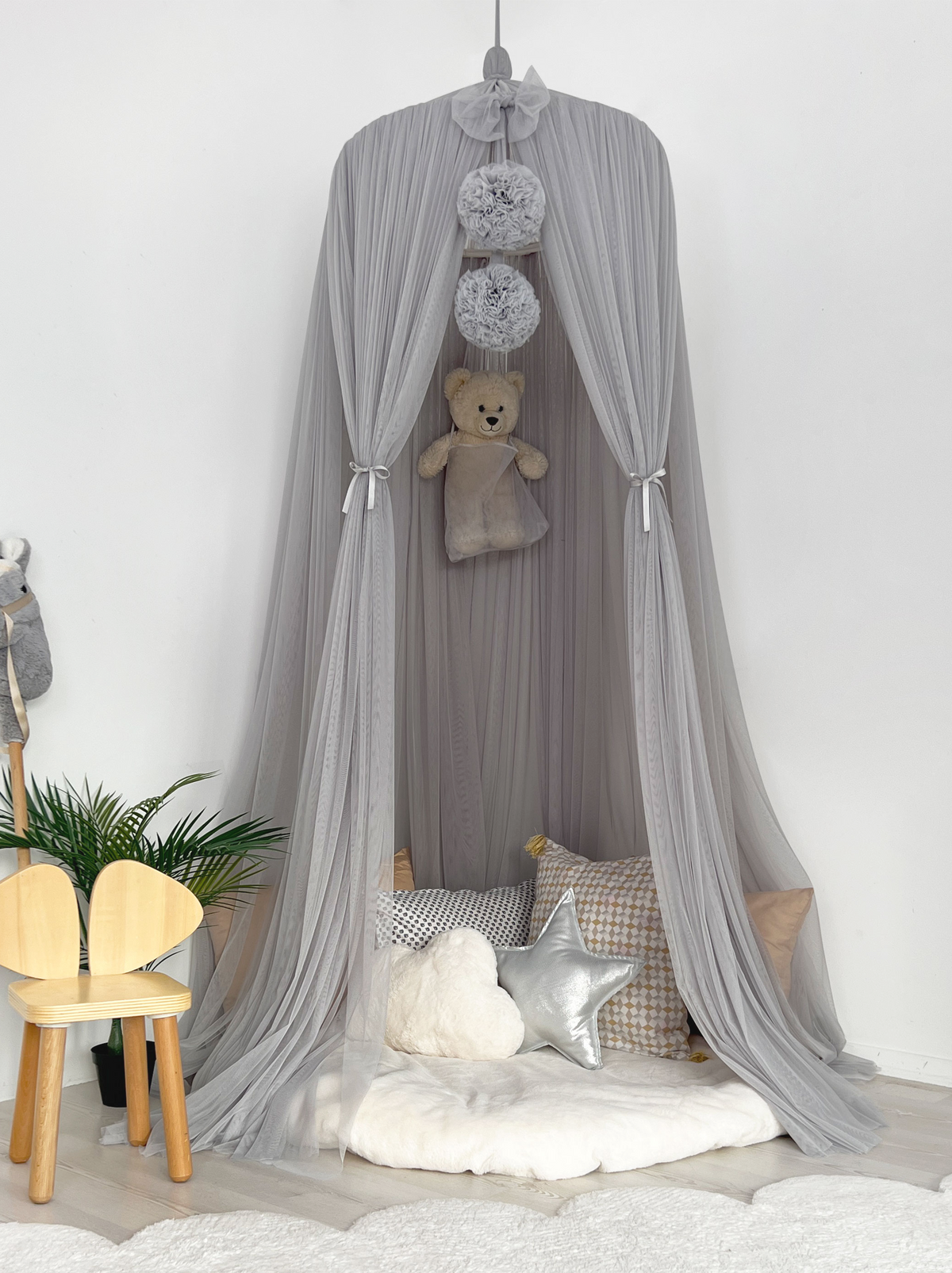 Tulle Canopy-Grey
