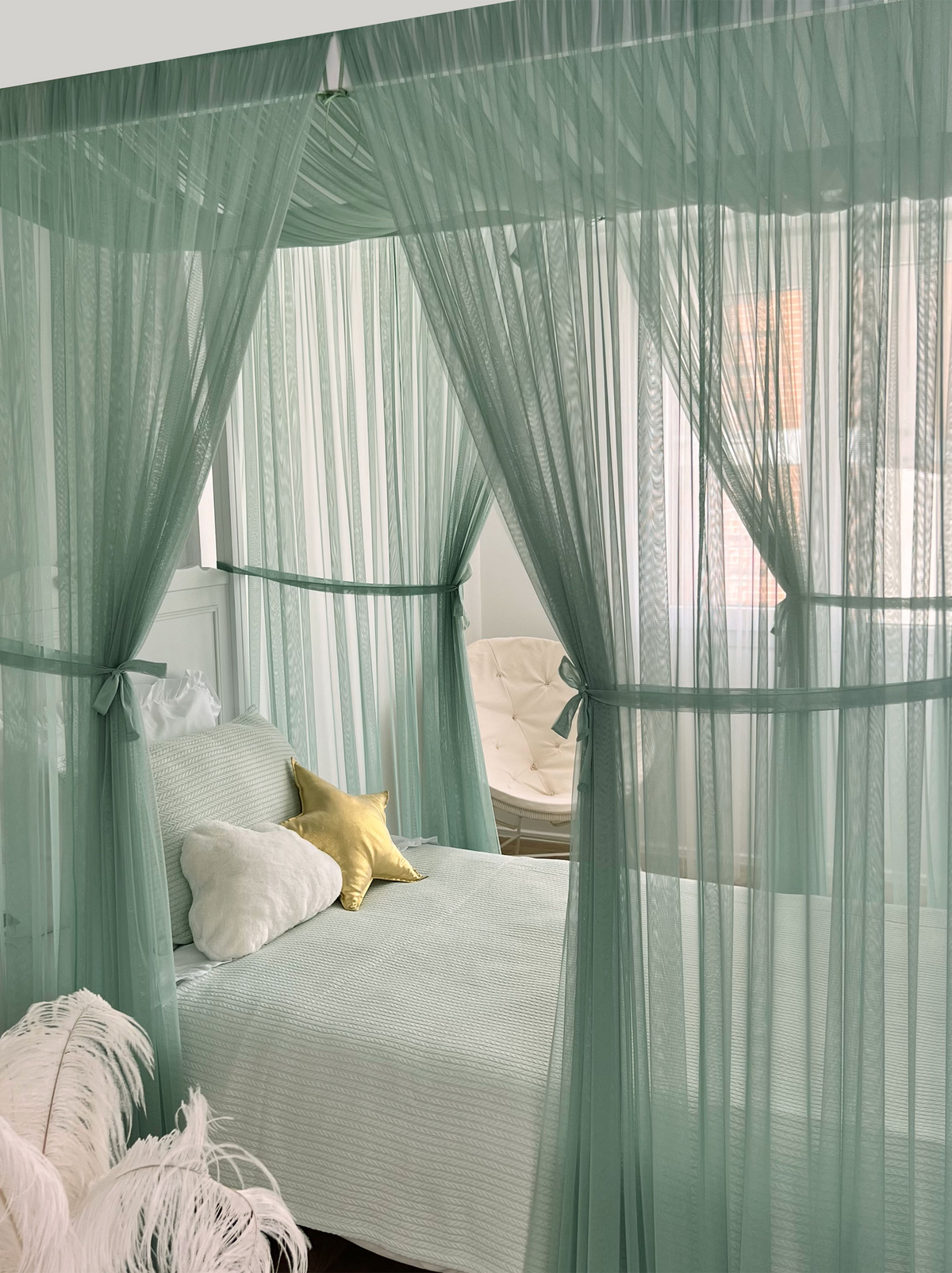 Poster Bed Basic-Sage Green
